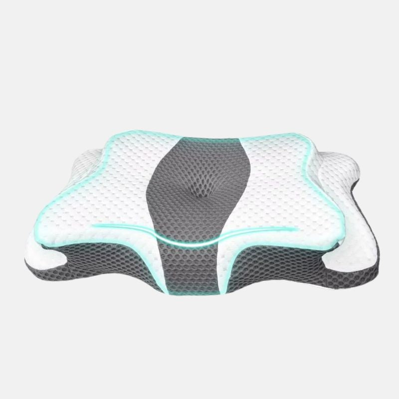 Neck support pillow for back sleepers

