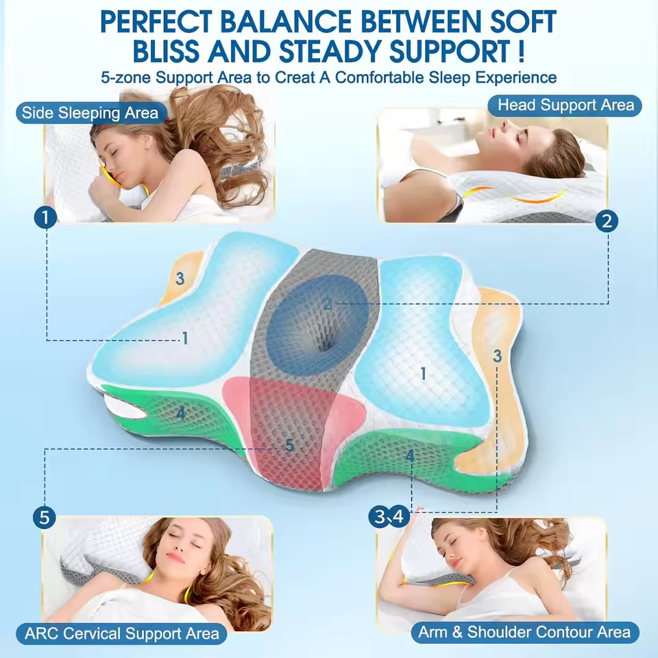 Cooling memory foam pillow

