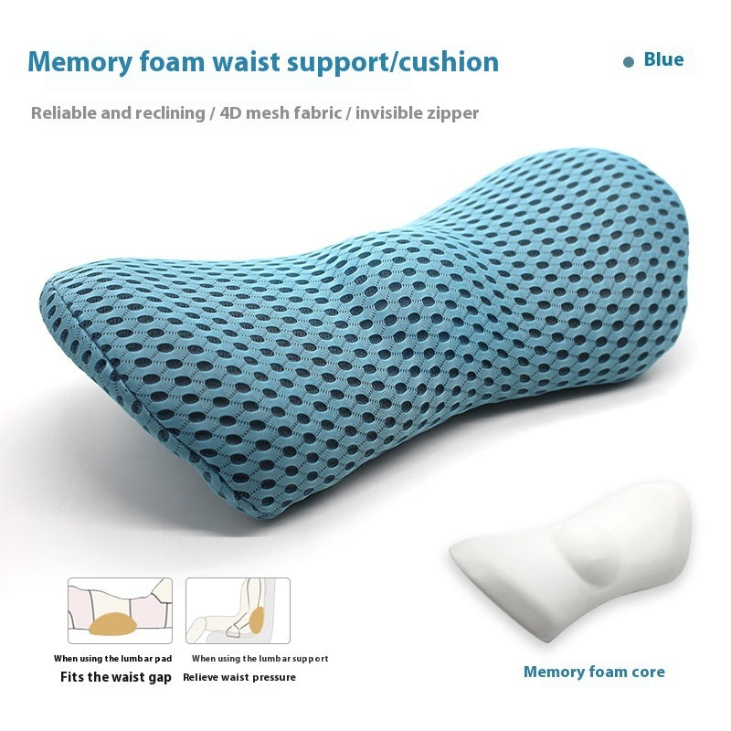 Memory Foam Lumbar Support Pillow – Sofa, Car & Office Comfort