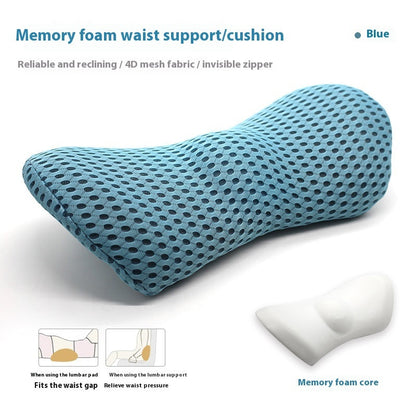 Memory Foam Lumbar Support Pillow – Sofa, Car & Office Comfort